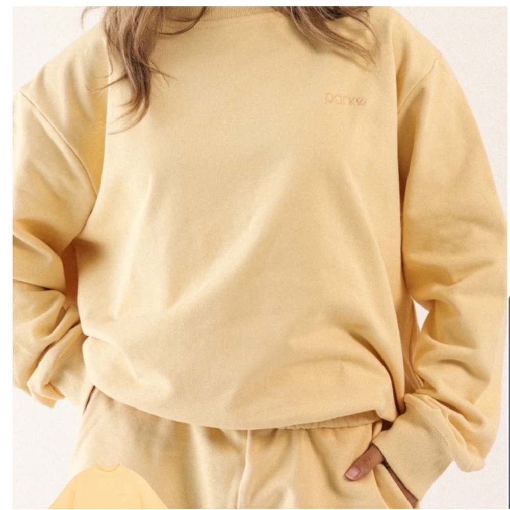 Parke Butter Yellow Sweatshirt Crewneck